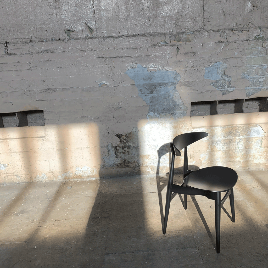 CH33P Chair - black laquered - des. Hans J. Wegner, 1957 (made by Carl Hansen & Son)