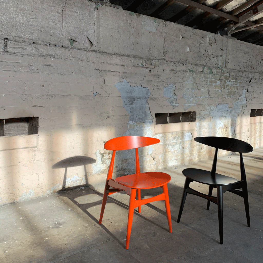 CH33P Chair - black laquered - des. Hans J. Wegner, 1957 (made by Carl Hansen & Son)