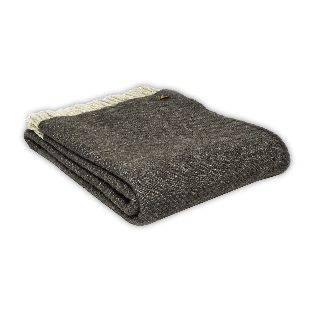 Charcoal Throw - Pure New Wool