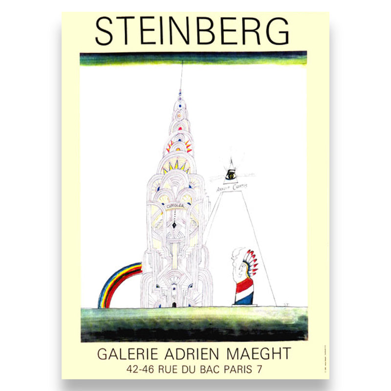 Chrysler Building poster by Saul Steinberg