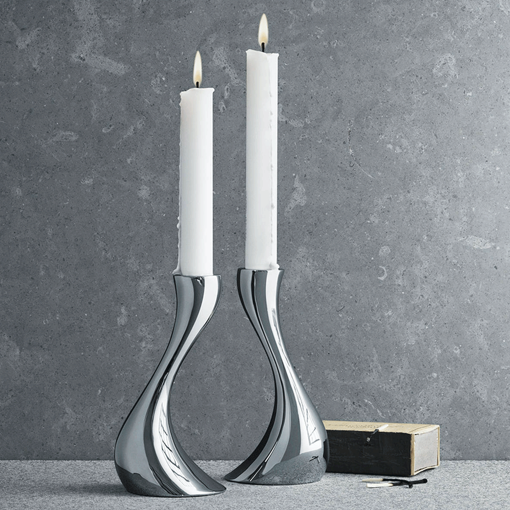 Cobra Candlesticks - des Constantin Wortmann for Georg Jensen, 2008 (medium pair)