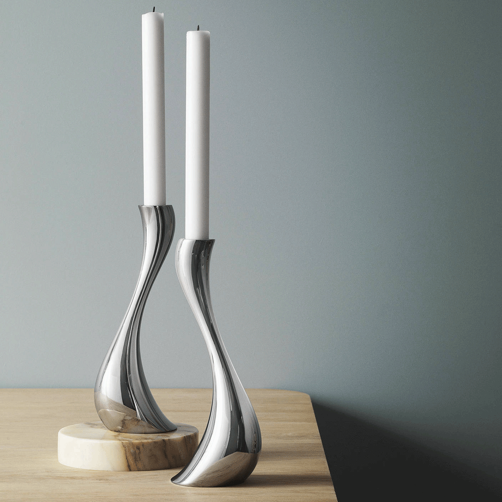 Cobra Candlesticks - des Constantin Wortmann for Georg Jensen, 2008 (medium pair)