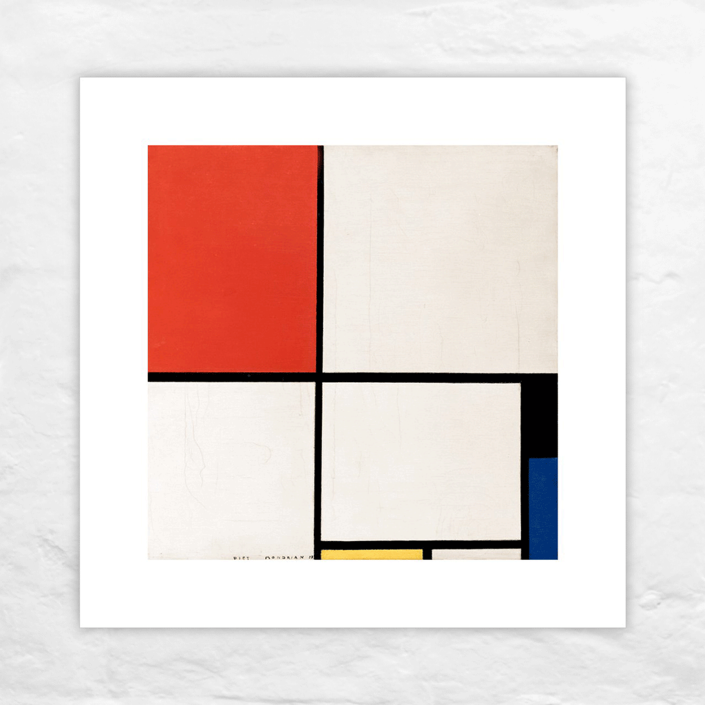 Composition in Red, Yellow and Blue, 1928 poster by Piet Mondrian
