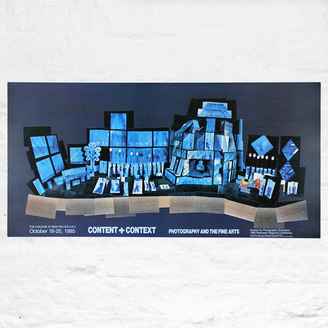 Content + Context Original Exhibition Poster (1985) by David Hockney
