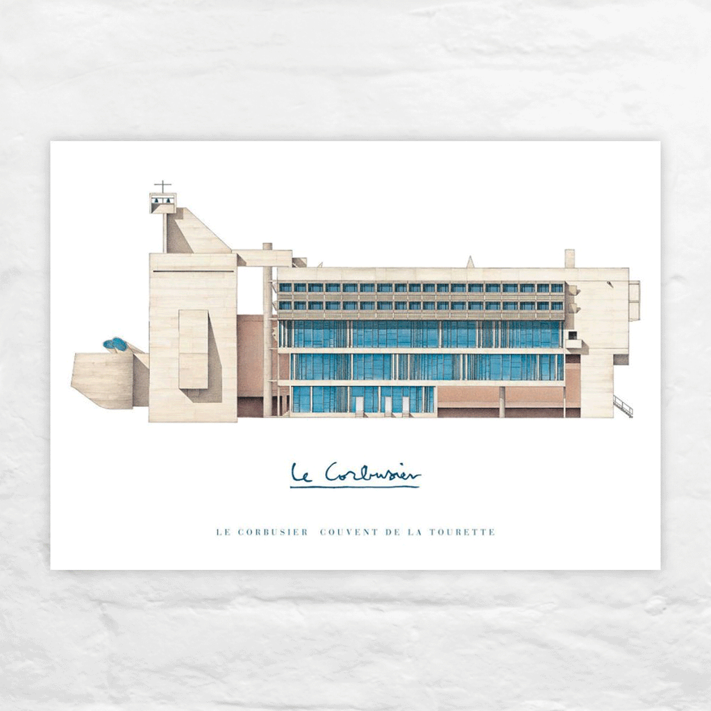 Le Corbusier: Couvent Sainte Marie de la Tourette (La Tourette Monastery ) poster