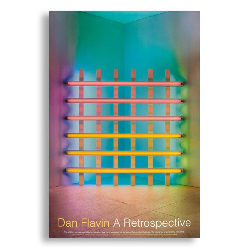 Dan Flavin Exhibition Poster
