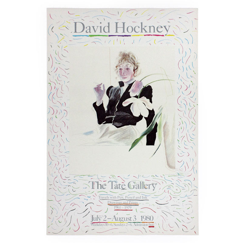 Celia in a Black Dress poster by David Hockney (Tate Gallery, London, 1980)
