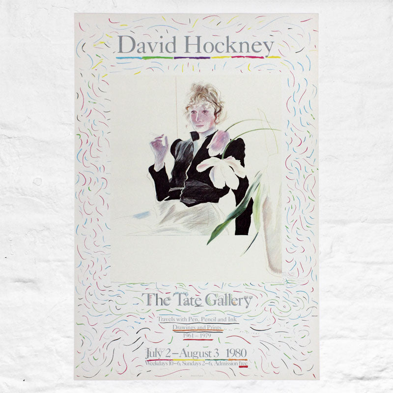 Celia in a Black Dress poster by David Hockney (Tate Gallery, London, 1980)