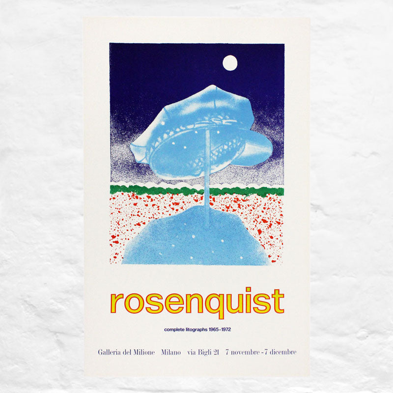 Delivery Hat poster by James Rosenquist (Galleria del Milione, Milan, 1972)