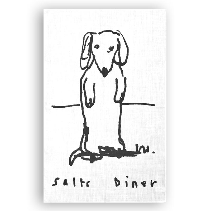 David Hockney Diner Dog Linen Tea Towel