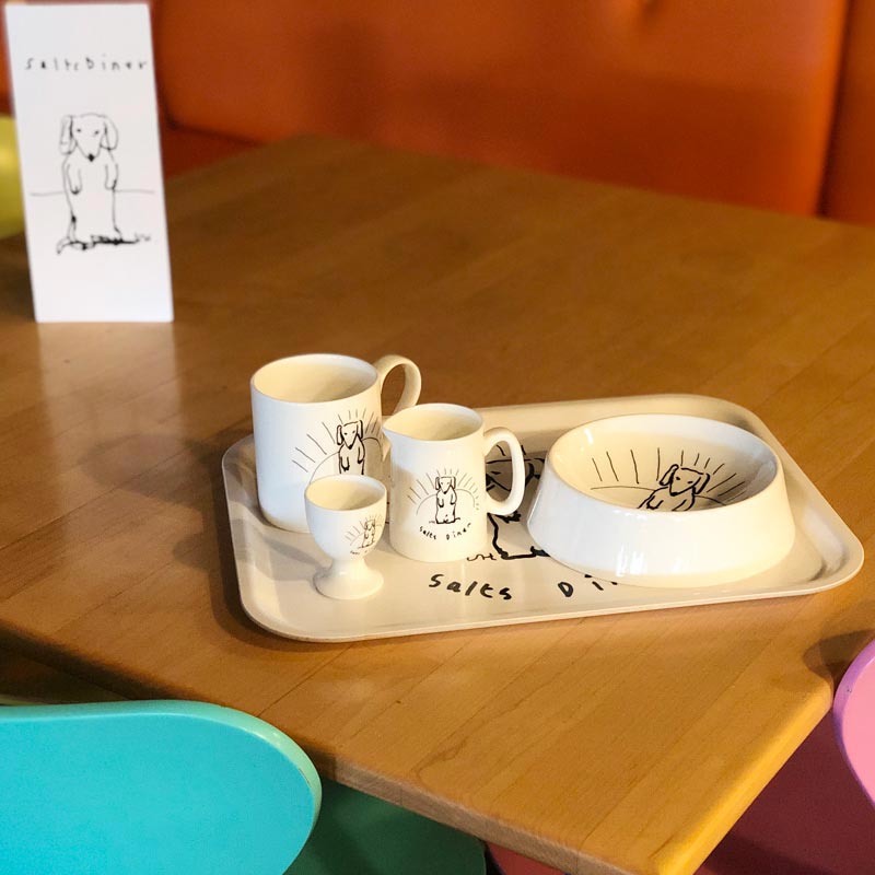 David Hockney Diner Dog Jug (1/4 pint)