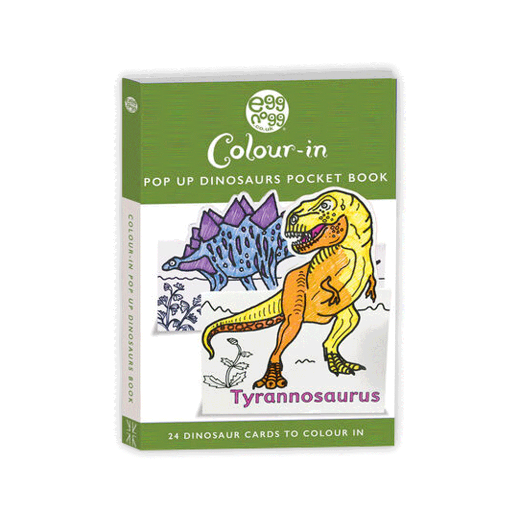 Pop up Dinosaurs Pocket Book - 24 Dinosaurs to colour in