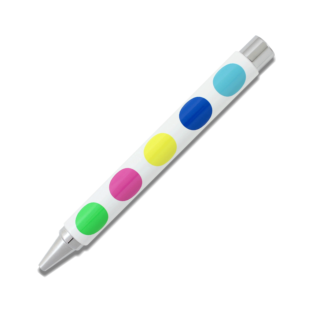 Acme Stylo 33 retractable rollerball: Big Dots