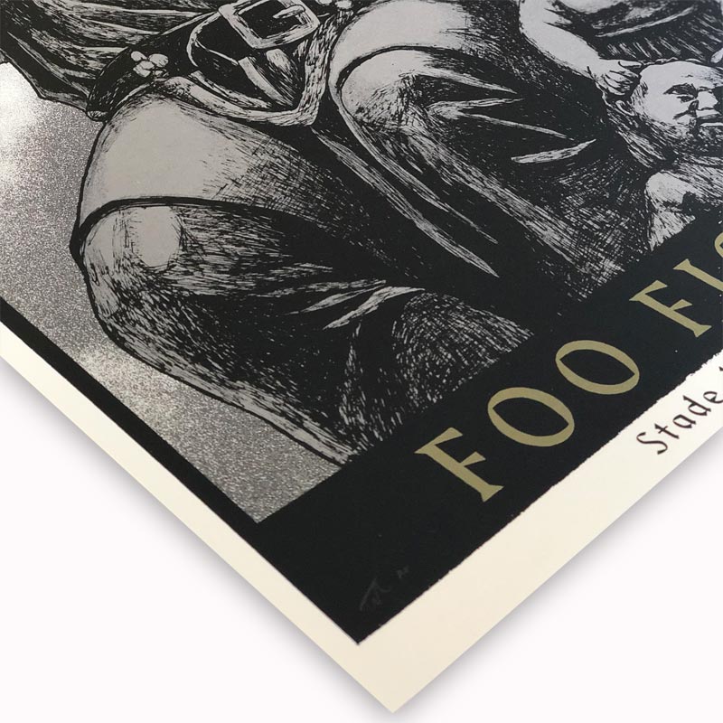 Foo Fighters, Bern poster by Tommy Davidson-Hawley - hand pulled 4 colour screenprint, artist's proof.