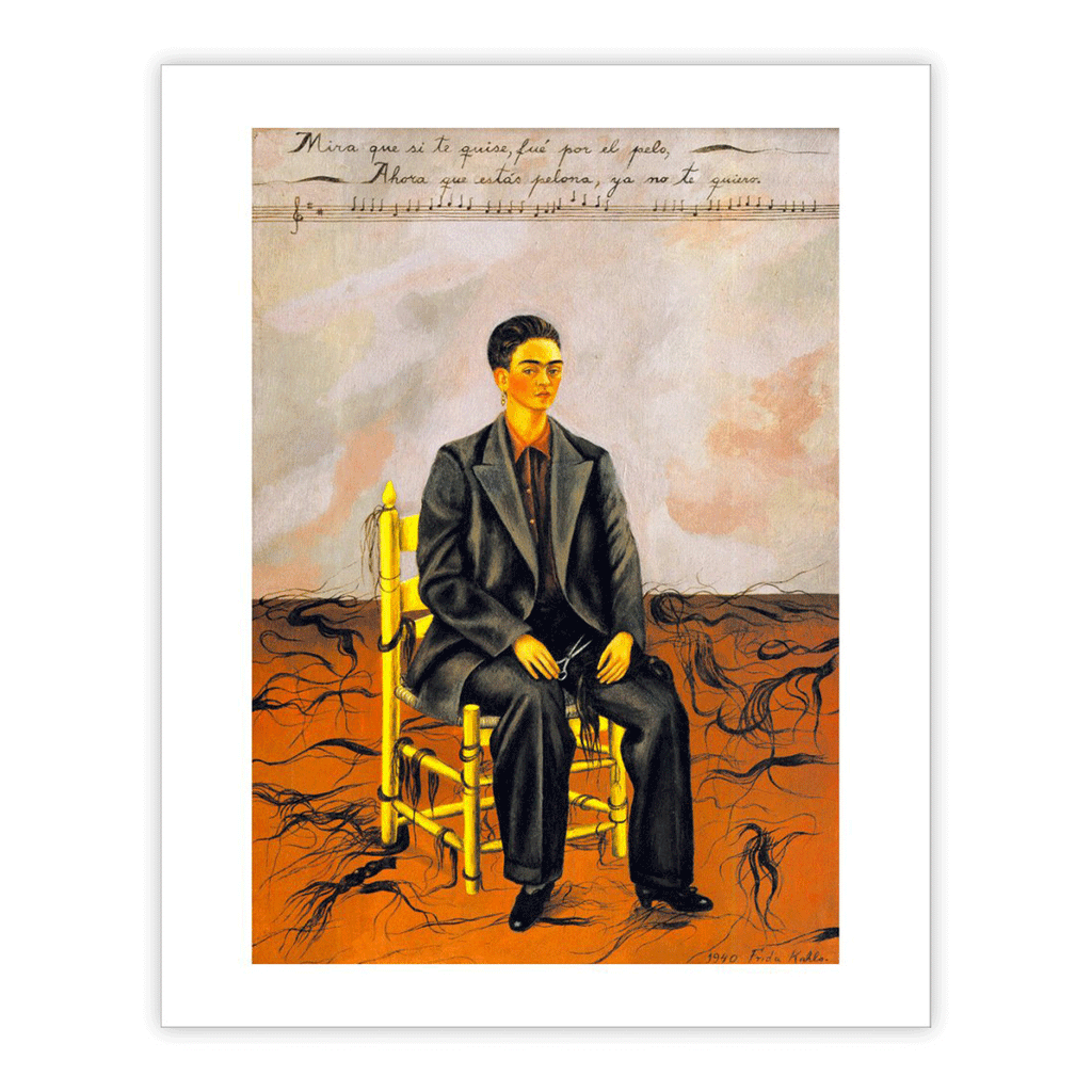 Self-Portrait with Cropped Hair poster by Frida Kahlo