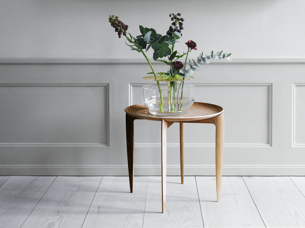 Foldable Tray Table - Oak - des. Willumsen & Engholm, 1958 (made by Fritz Hansen)