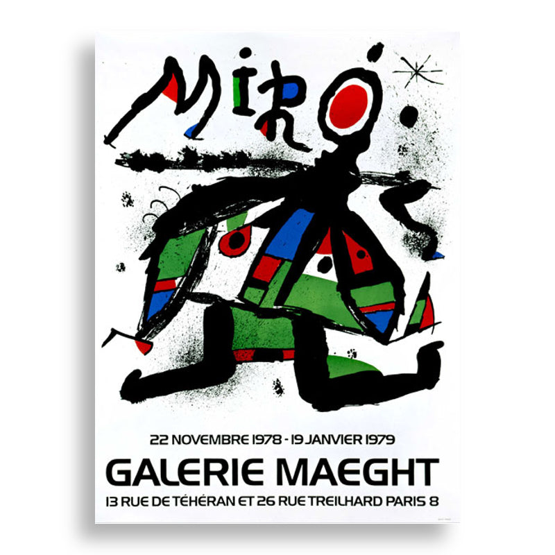 Galerie Maeght Exhibition Poster, 1978 by Joan Miró