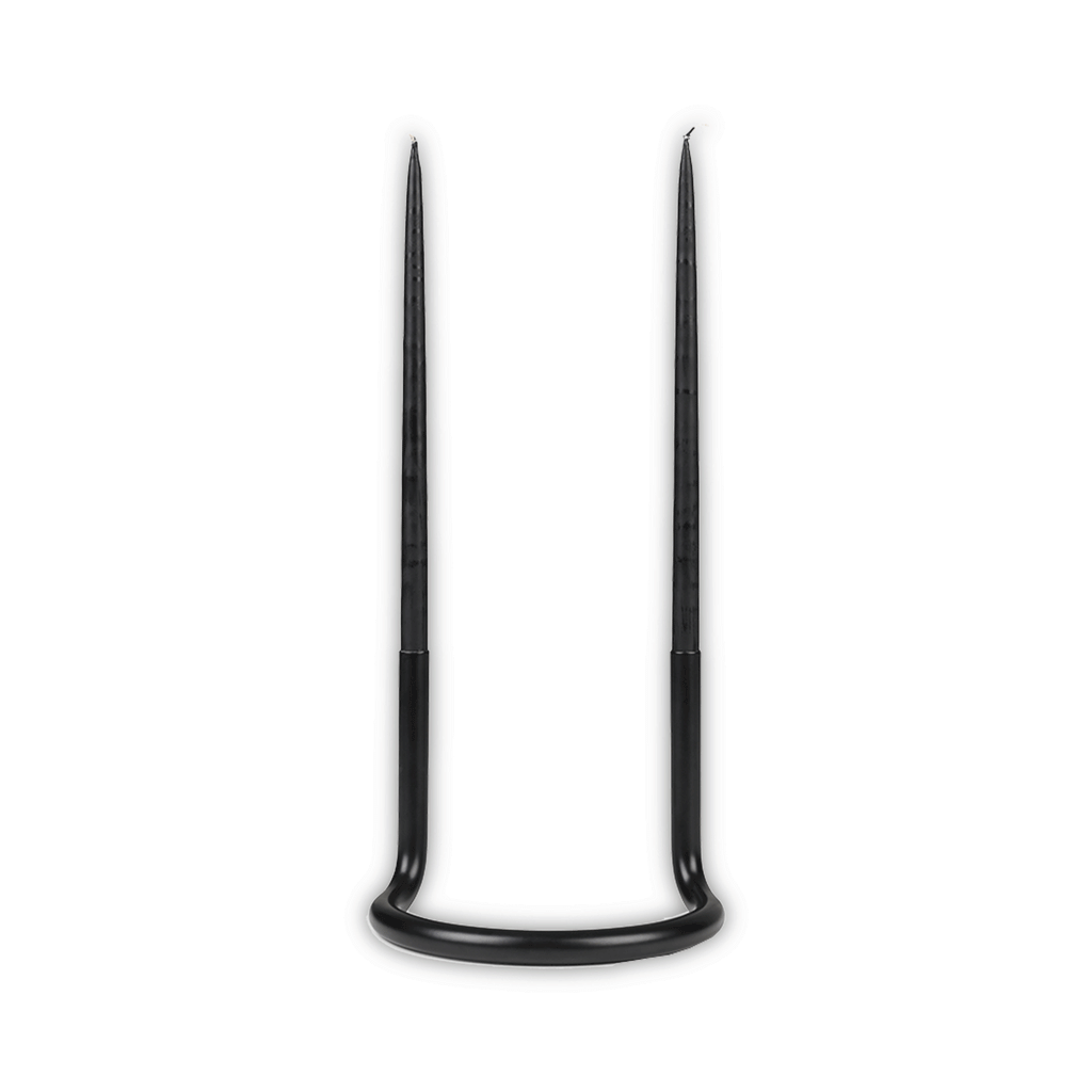 Gemini candleholder - black - des. Peter Karpf, 1965