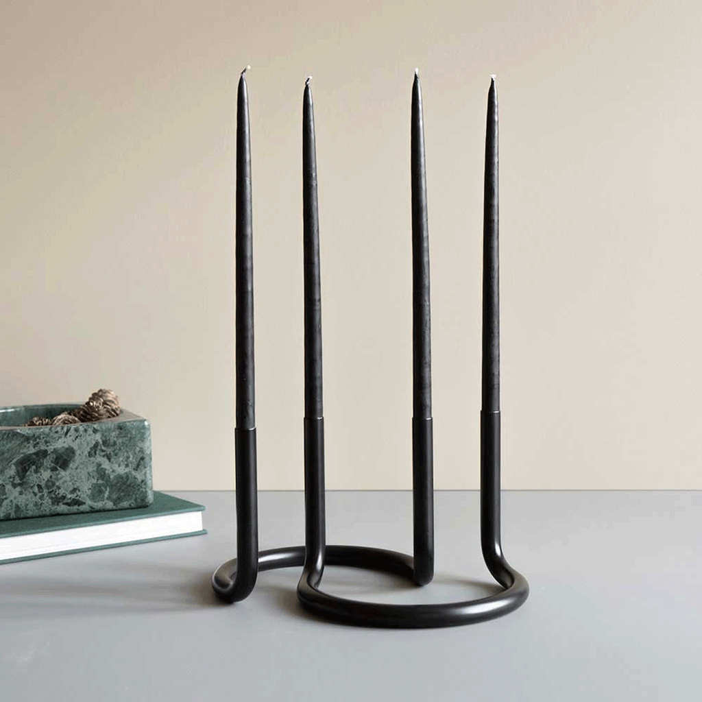 Gemini candleholder - black - des. Peter Karpf, 1965