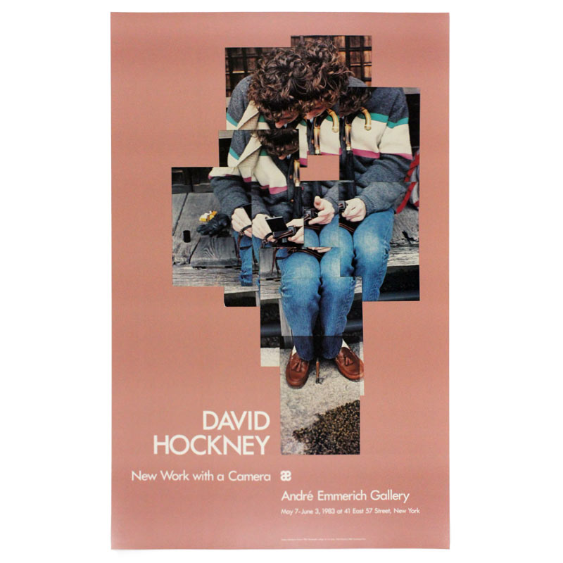 Gregory Loading his Camera poster by David Hockney (Andre Emmerich Gallery, New York, 1983)