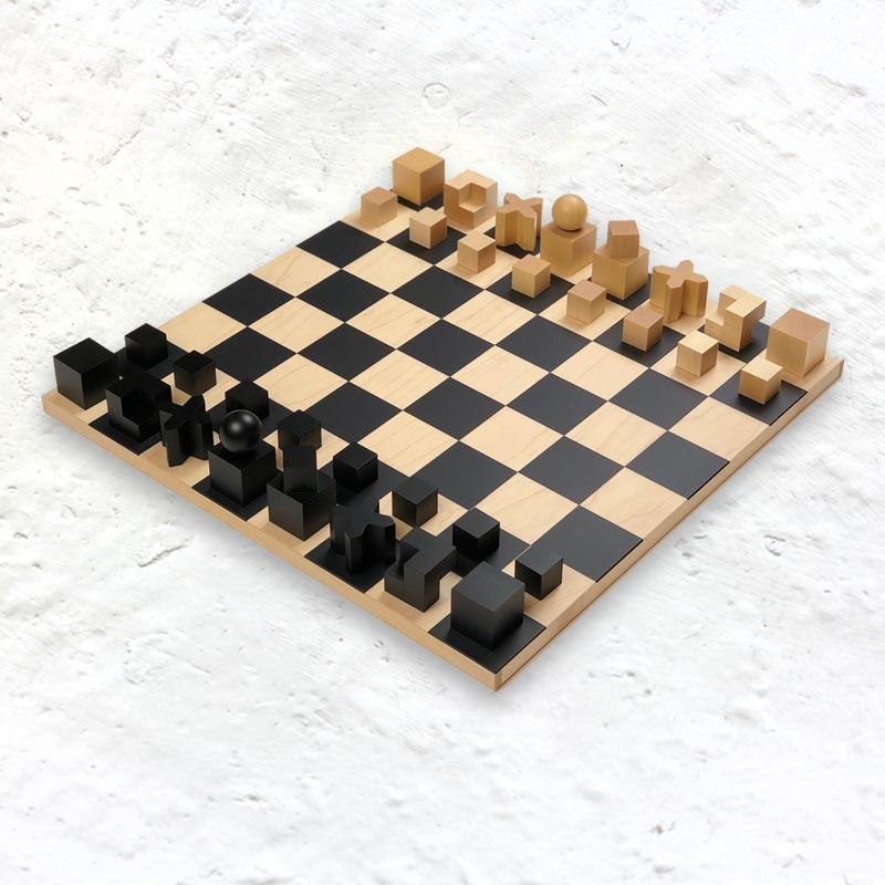 Bauhaus Chess Set by Josef Hartwig (1923)