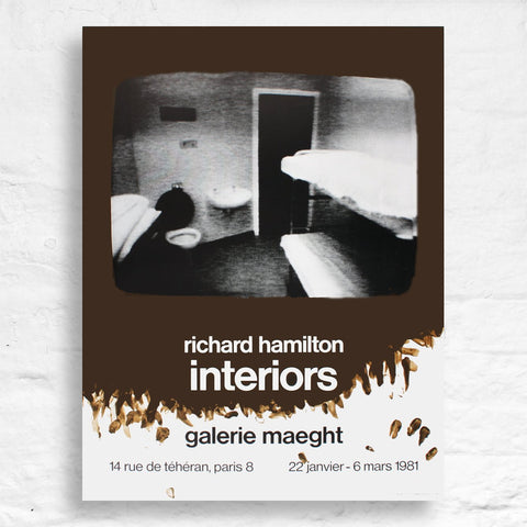 Interiors (1981) exhibition poster by Richard Hamilton