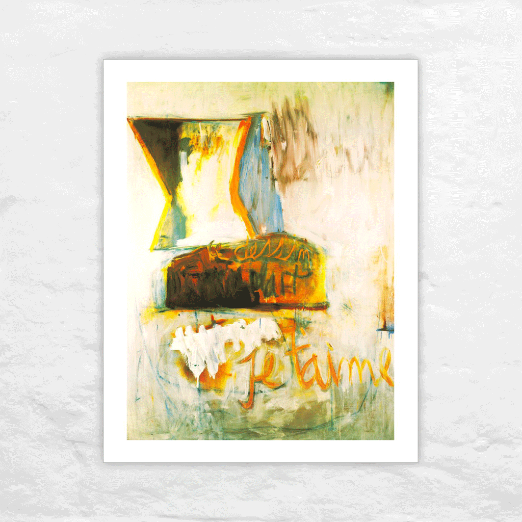 Je T'aime No. 3 with Loaf of Bread, 1955  poster by Robert Motherwell