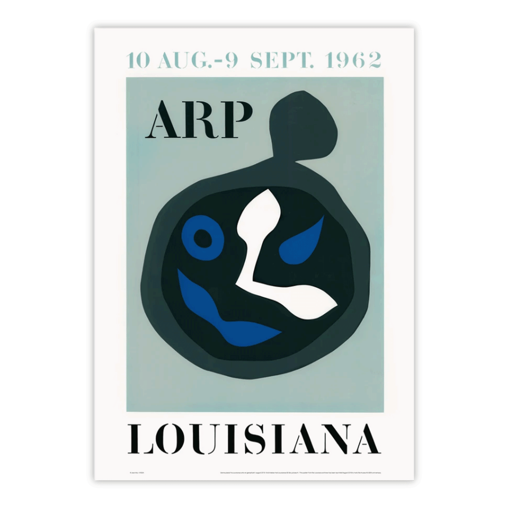 'Jubilæumsplakat' Louisiana 1962 poster by Jean Arp