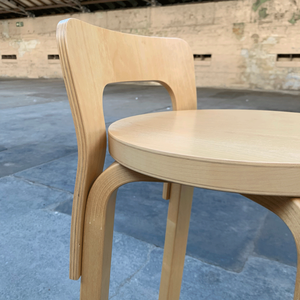 K65 High Chair des Alvar Aalto, 1935 (made by Artek)