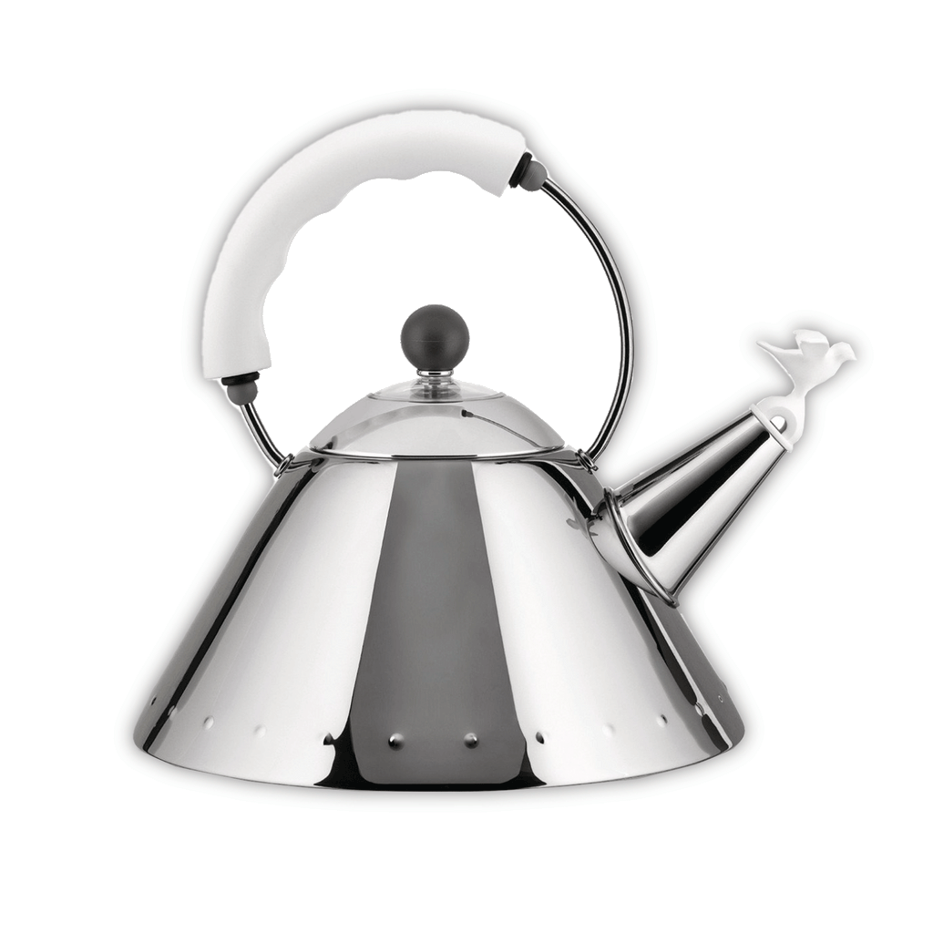 Kettle 9093 - white - des. Michael Graves, 1985 (made by Alessi)
