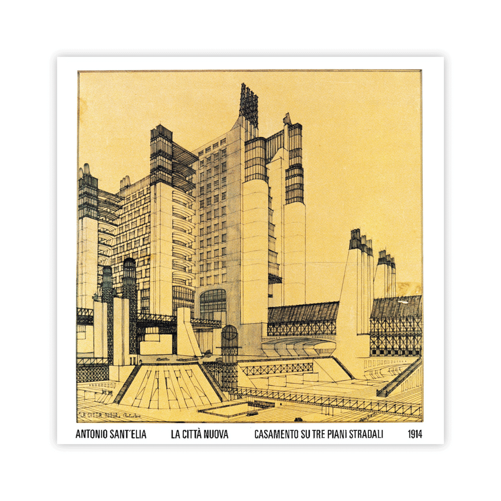 Antonio Sant'Elia - La Citta Nuova 1914 poster