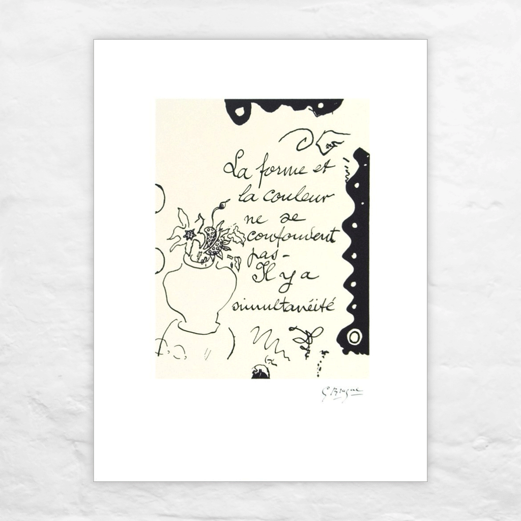 Georges Braque La Forme et La Couleur / Form and Colour poster