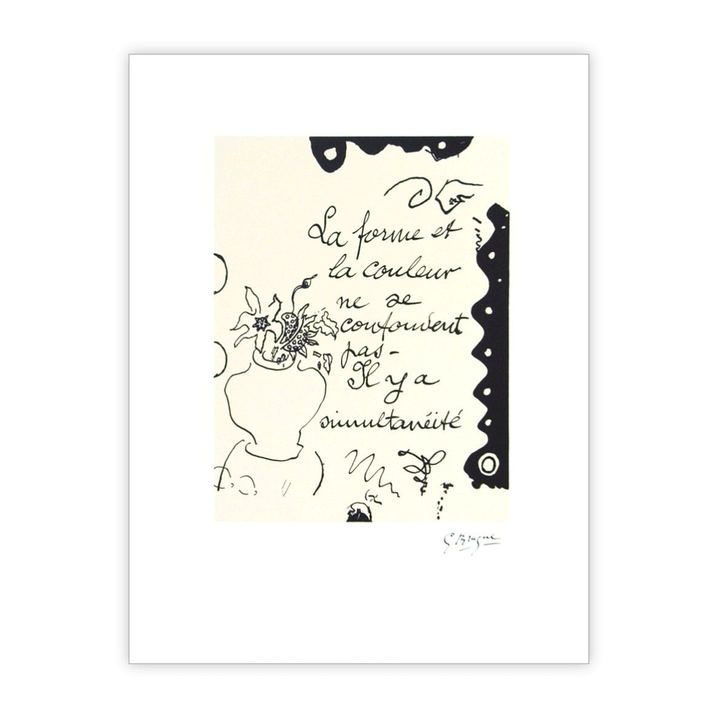 Georges Braque La Forme et La Couleur / Form and Colour poster