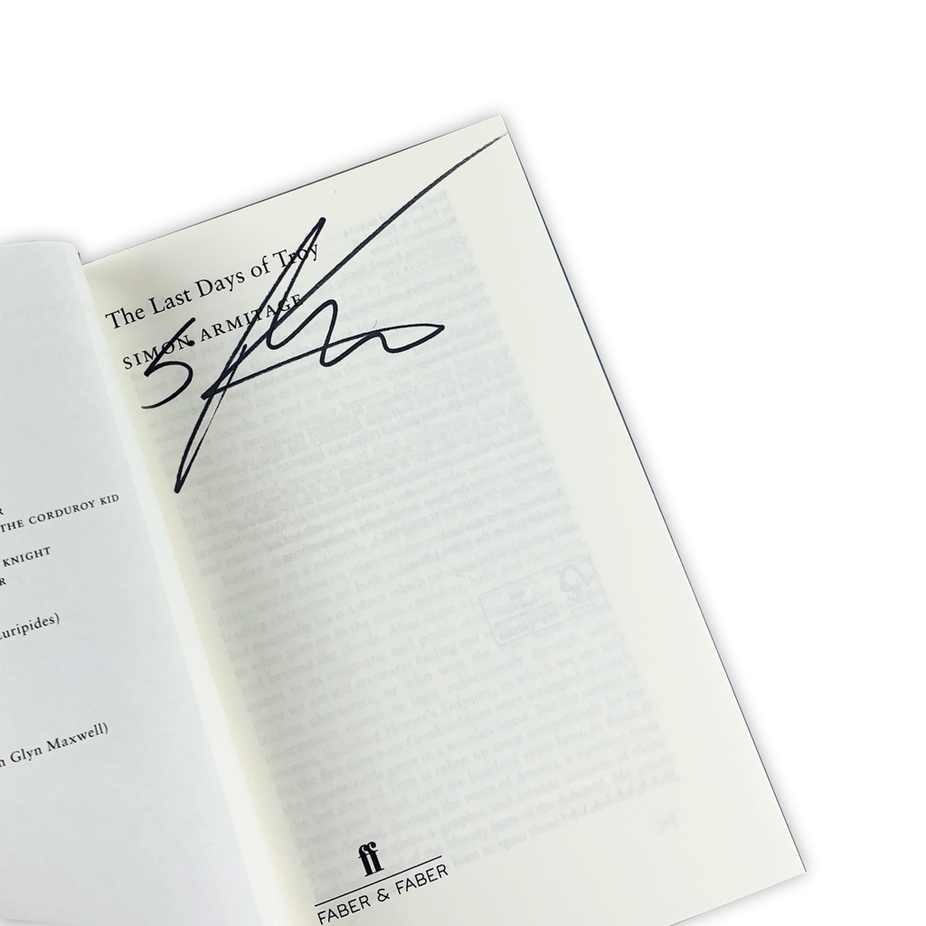 The Last Days of Troy by Simon Armitage - signed