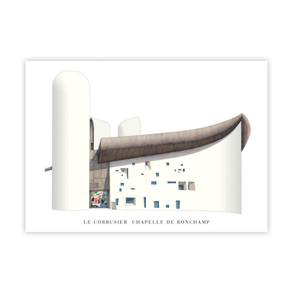 Le Corbusier: Chapelle de Ronchamp (Chapelle Notre Dame du Haut) poster