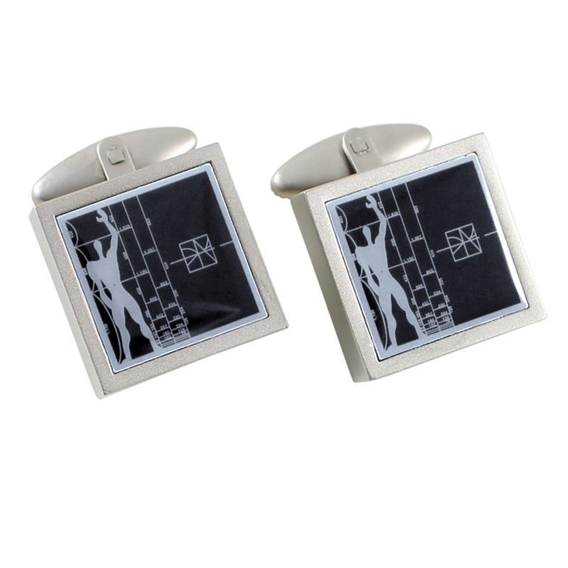 Le Modulor / Figure cufflinks inspired by Le Corbusier