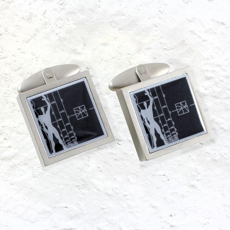 Le Modulor / Figure cufflinks inspired by Le Corbusier