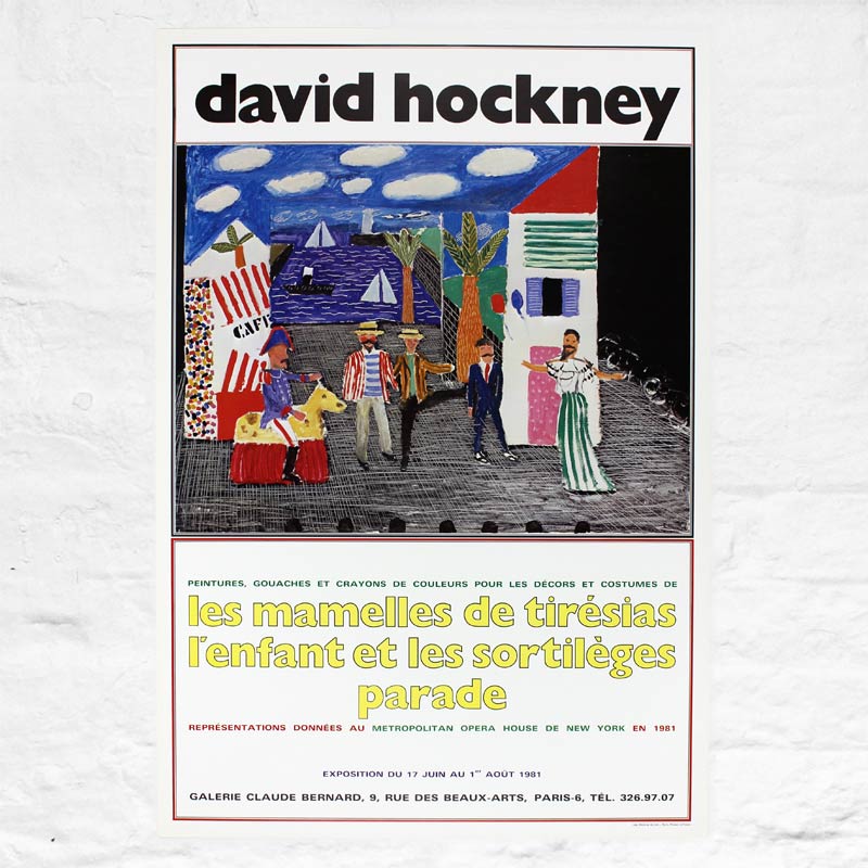 Les Mamelles de Tiresias (Galerie Claude Bernard) 1981 Poster by David Hockney