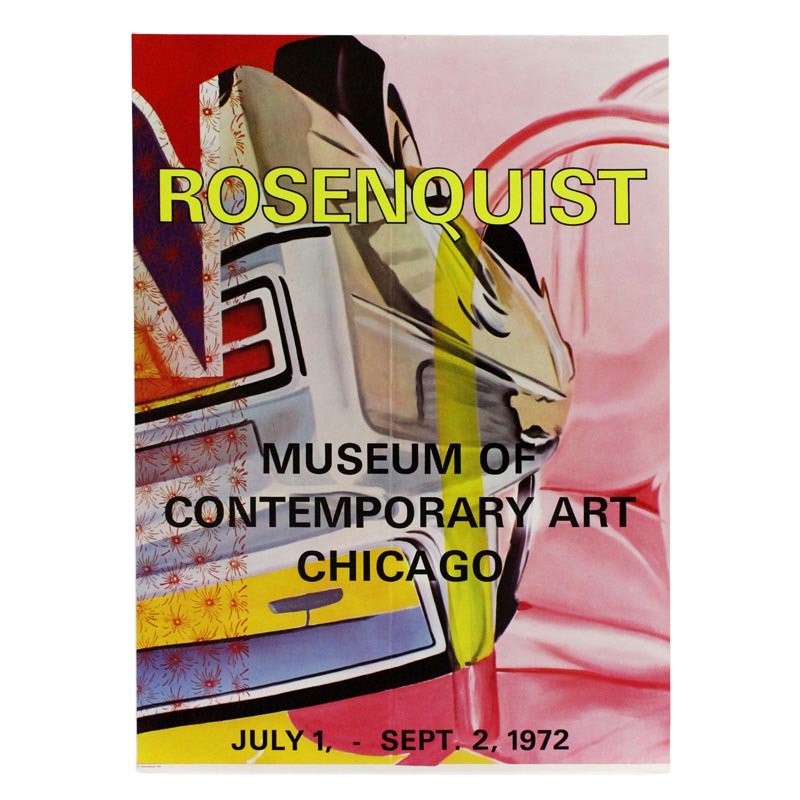 MOCA, Chicago poster by James Rosenquist (1972)