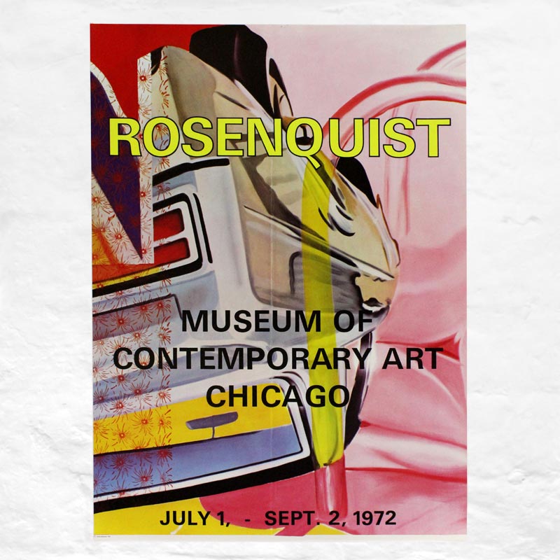 MOCA, Chicago poster by James Rosenquist (1972)