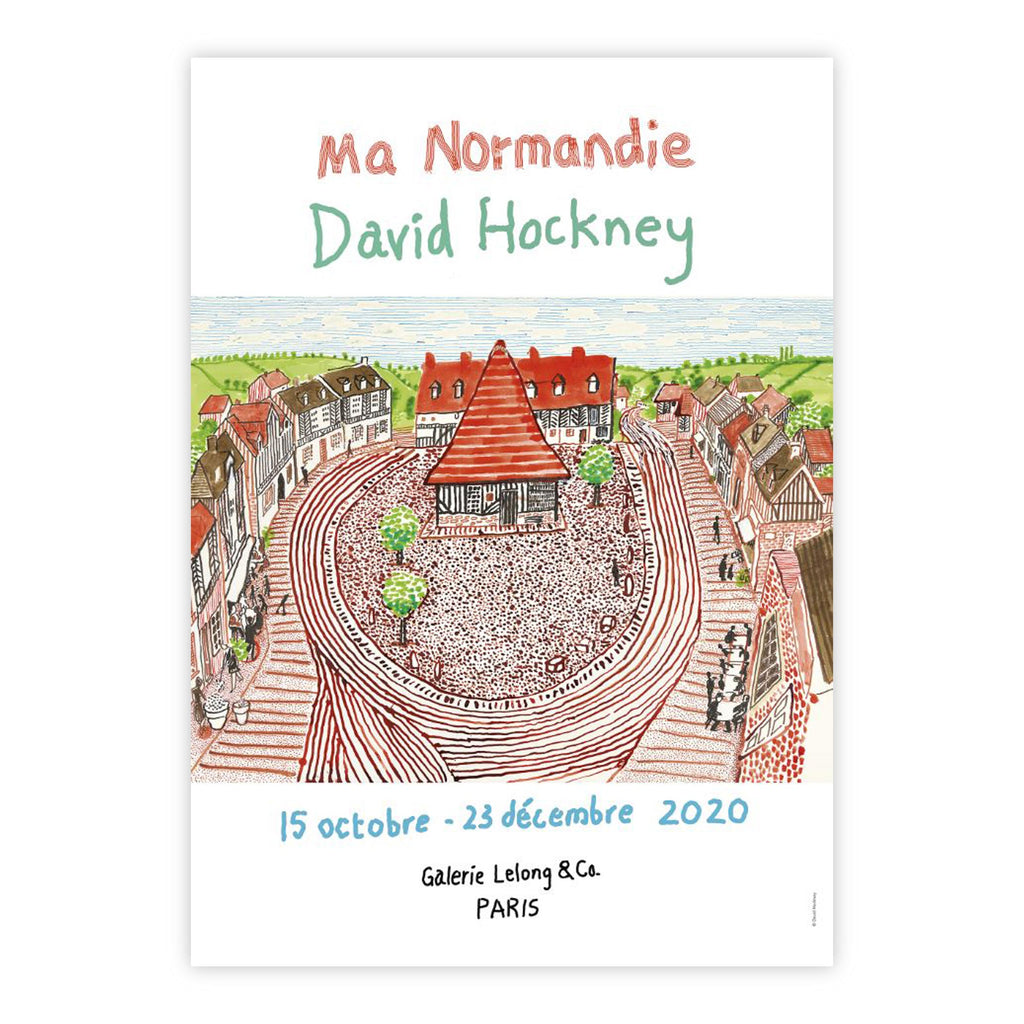 Ma Normandie poster by David Hockney (Galerie Lelong, Paris, 2020)