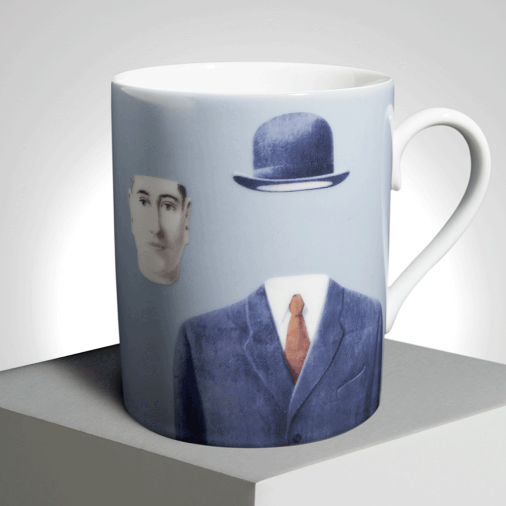 René Magritte 'Pelerin' Limoges Porcelain Mug
