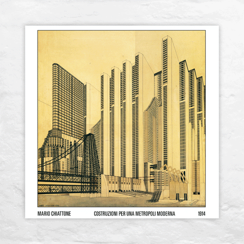 Mario Chiattone, Metropoli Moderna / Modern Metropolis poster