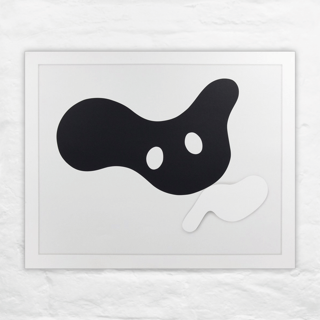 Maskenspiel (Masquerade), 1932 by Jean Arp: hand-printed silkscreen poster