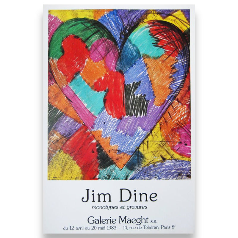 Monotypes et Gravures poster by Jim Dine (Galerie Maeght, Paris, 1983)