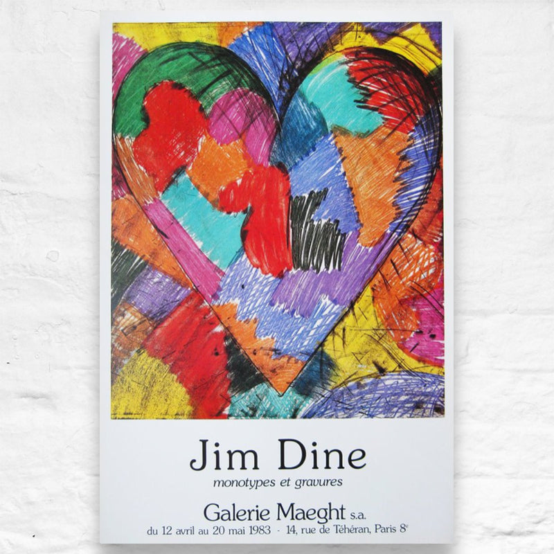 Monotypes et Gravures poster by Jim Dine (Galerie Maeght, Paris, 1983)
