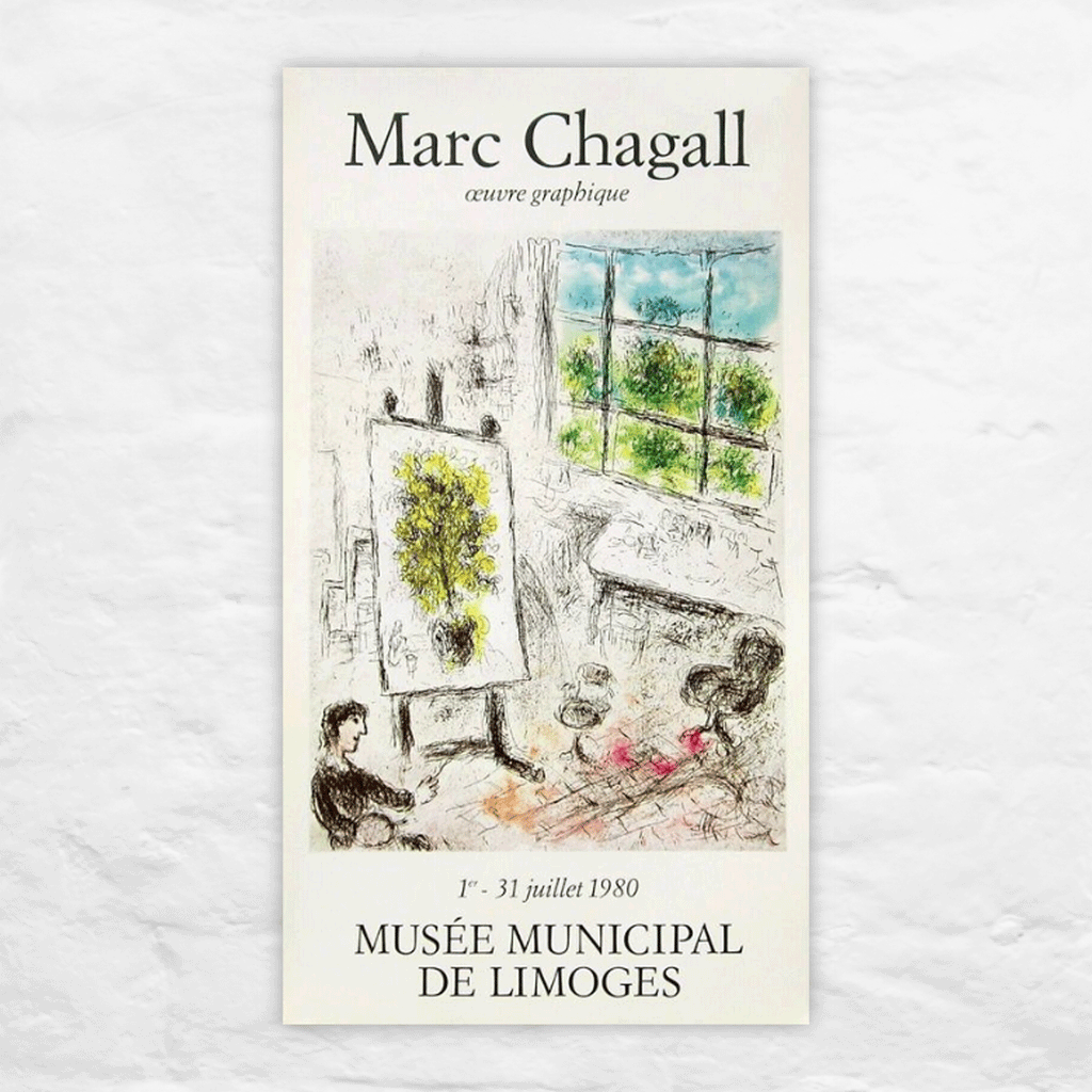 Musée de Limoges poster by Marc Chagall
