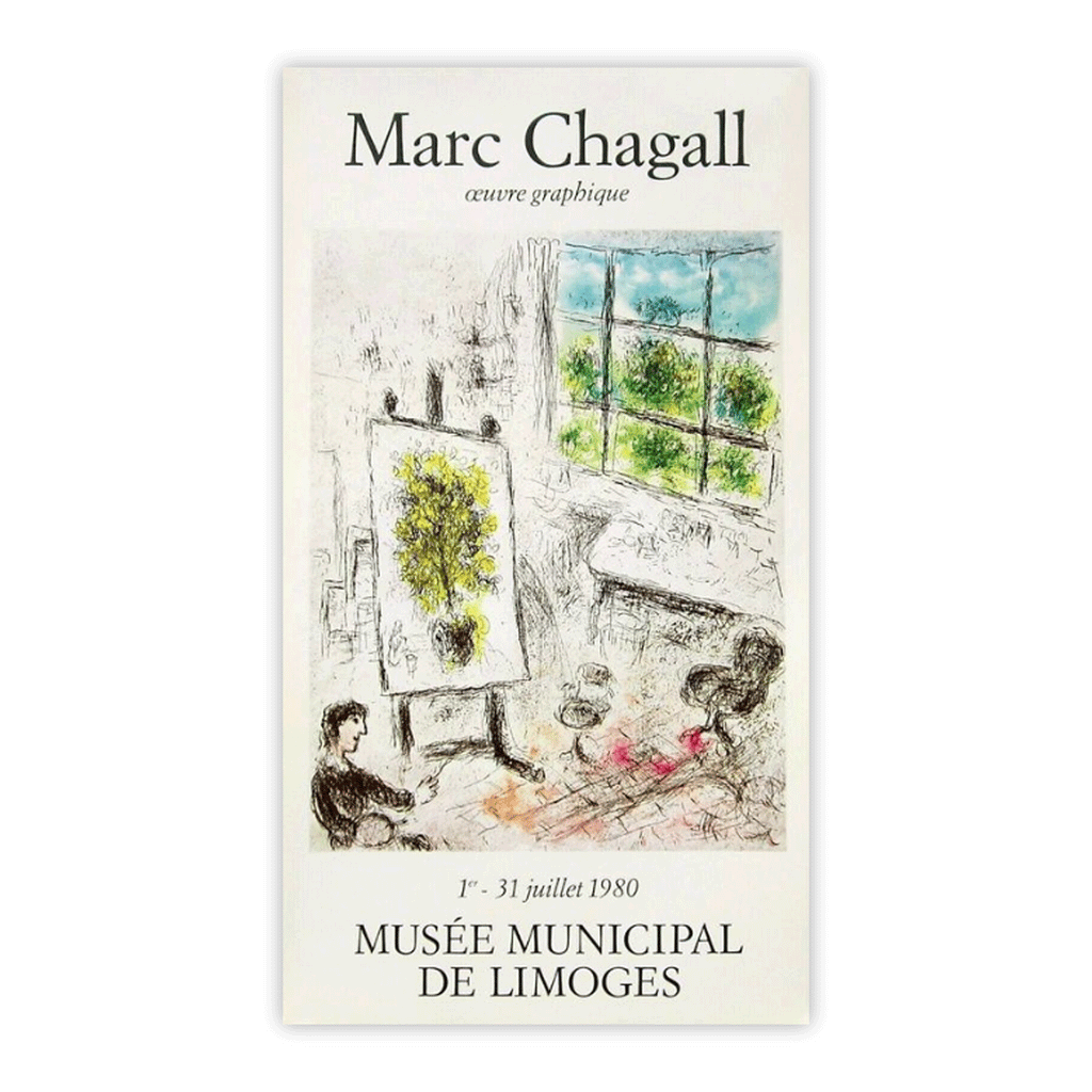Musée de Limoges poster by Marc Chagall