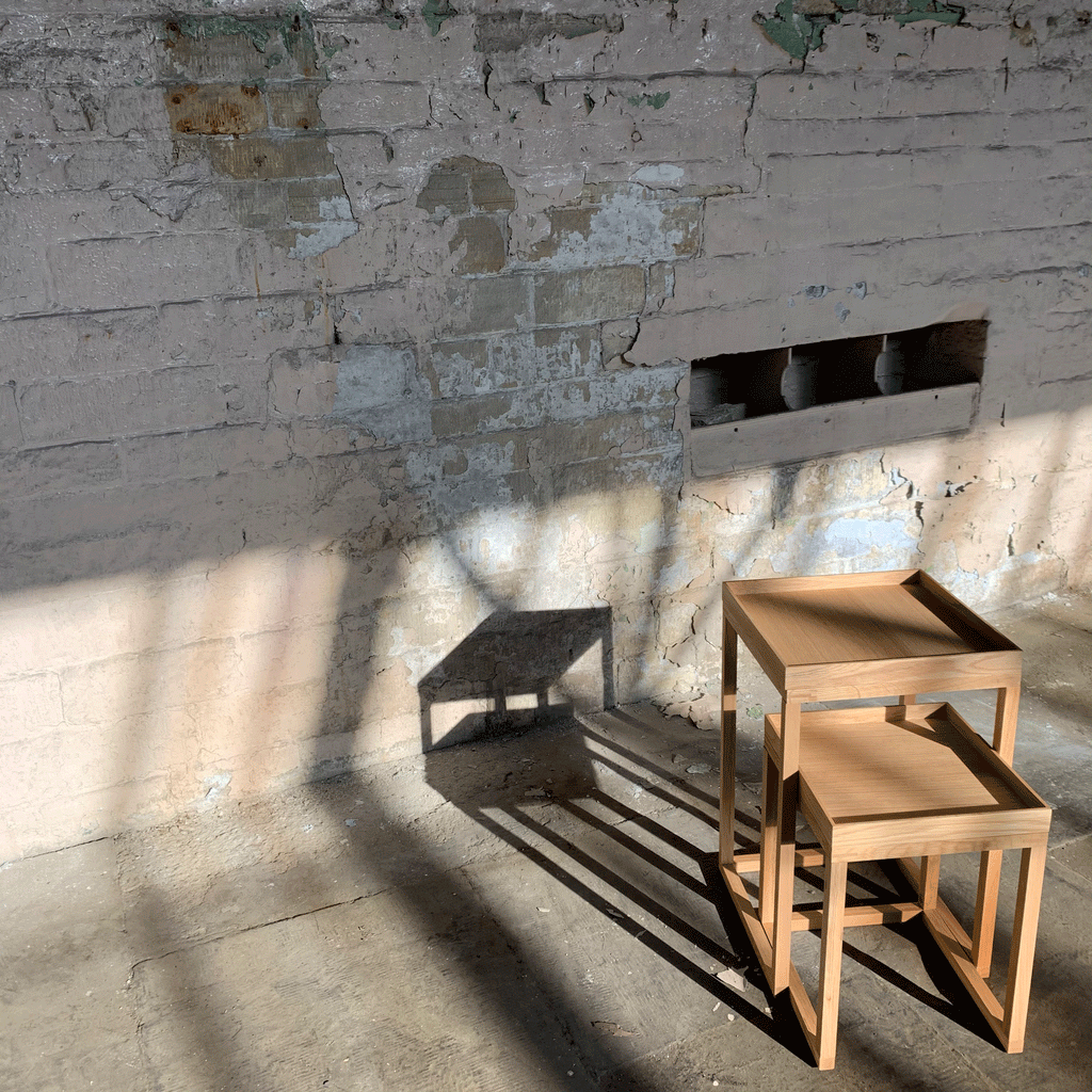 Nest of Tables des. Lincoln Rivers (made by Wireworks)