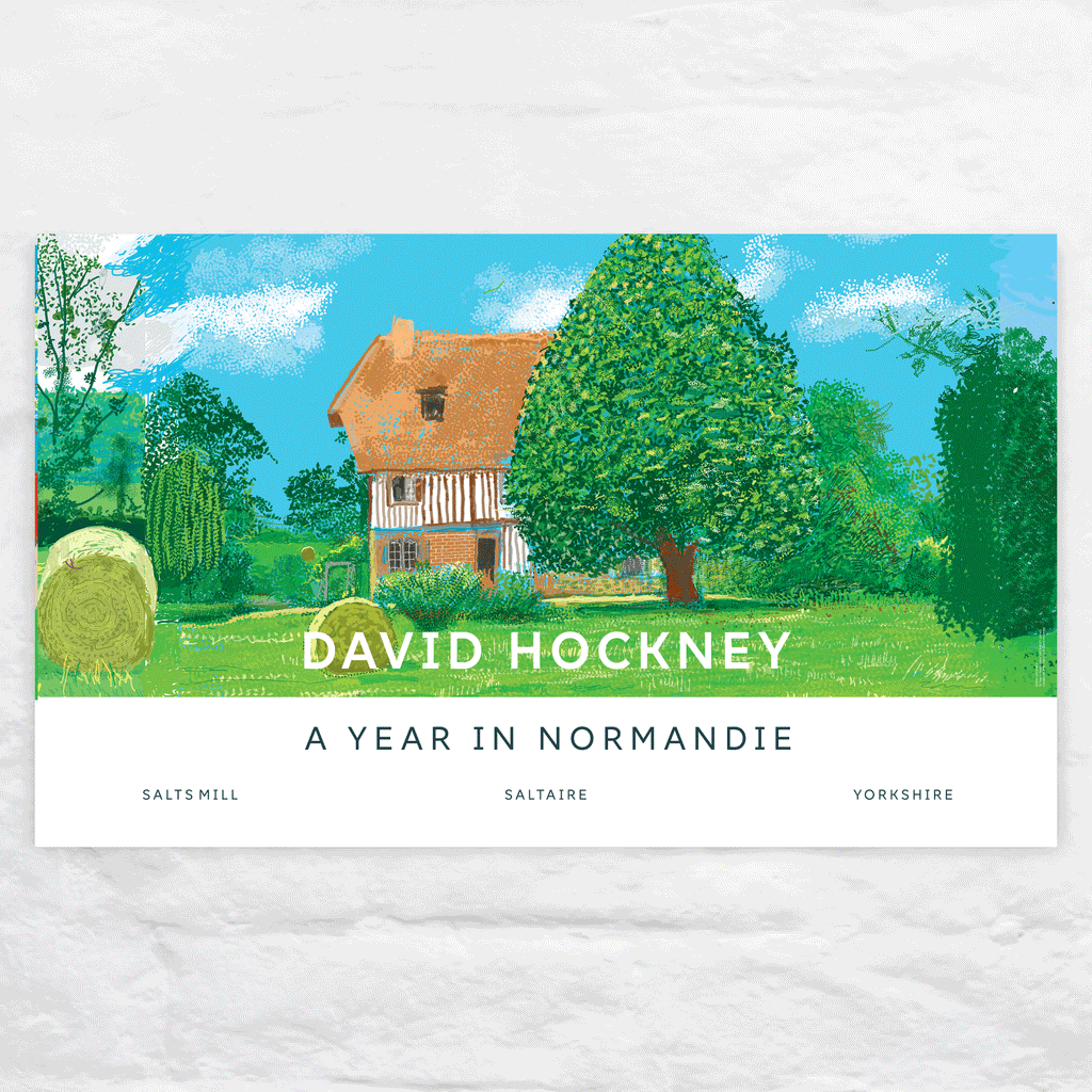 A Year in Normandie Poster by David Hockney (House and Tree)
